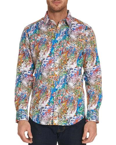 Robert Graham Splash Graphic-print Sport Shirt In Multi