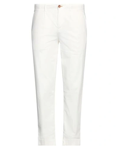 Hand Picked Pants In Bianco Ottico