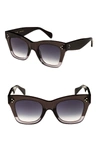 Celine 50mm Gradient Butterfly Sunglasses - Dark Grey/ Smoke