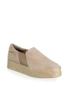 Vince Wilden Suede Espadrilles In Straw