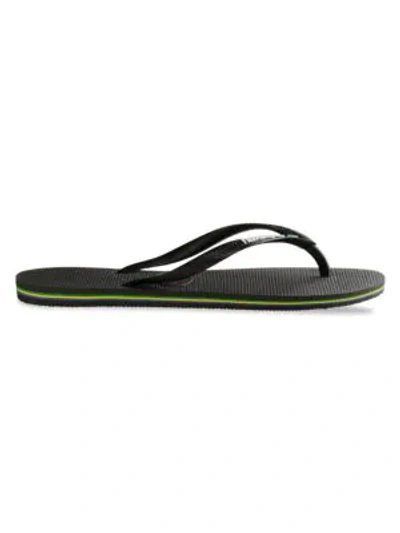 Havaianas Slim Flip Flops In Black