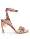Nicholas Kirkwood Lola Faux-pearl Sequin-embellished Sandals In Antique-pink