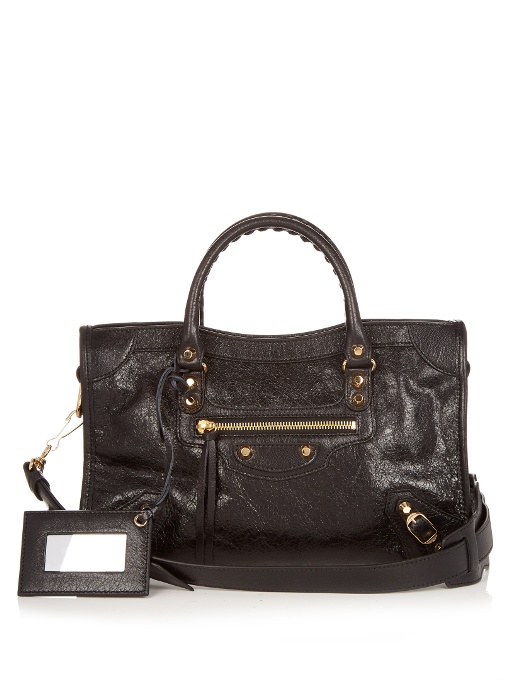 Balenciaga Classic City Small Leather Tote In Black | ModeSens