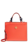 Tory Burch Kira Small Leather Tote - Red In Poppy Red