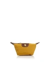 Longchamp Le Pliage Coin Case In Sunshine Yellow/gold