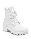 Kendall + Kylie Military Boot In White