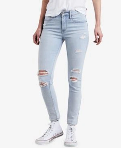 Levi's 721 High-rise Ripped Skinny Jeans In Rock The Boat