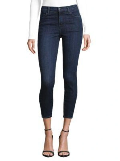 J Brand Alana High-rise Crop Jeans In Dark Vibes