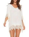 L*space Native Springs Tunic Mini Dress In Ivory