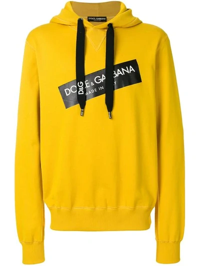 Dolce gabbana yellow best sale hoodie