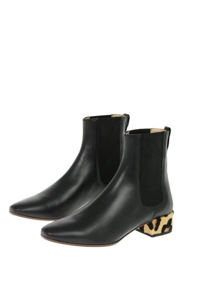 Francesco Russo Women's  Black Other Materials Ankle Boots