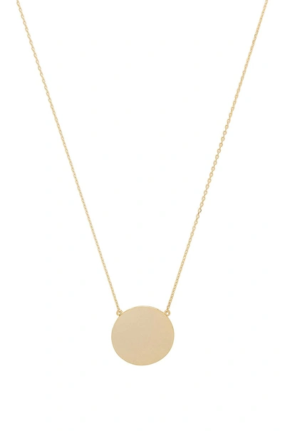 Eight By Gjenmi Jewelry Sunrise Necklace In Metallic Gold.