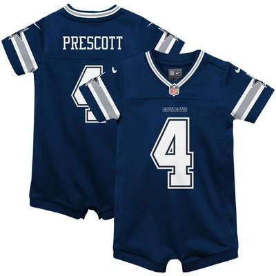 Nike Babies' Infant  Dak Prescott Navy Dallas Cowboys Game Jersey Romper