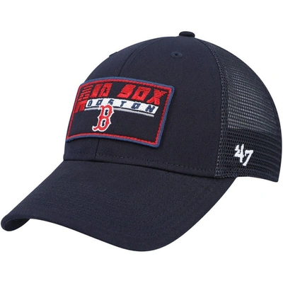 47 Kids' Youth ' Navy Boston Red Sox Levee Mvp Trucker Adjustable Hat
