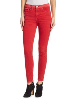 rag and bone red jeans