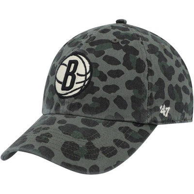 47 ' Green Brooklyn Nets Bagheera Clean Up Adjustable Hat
