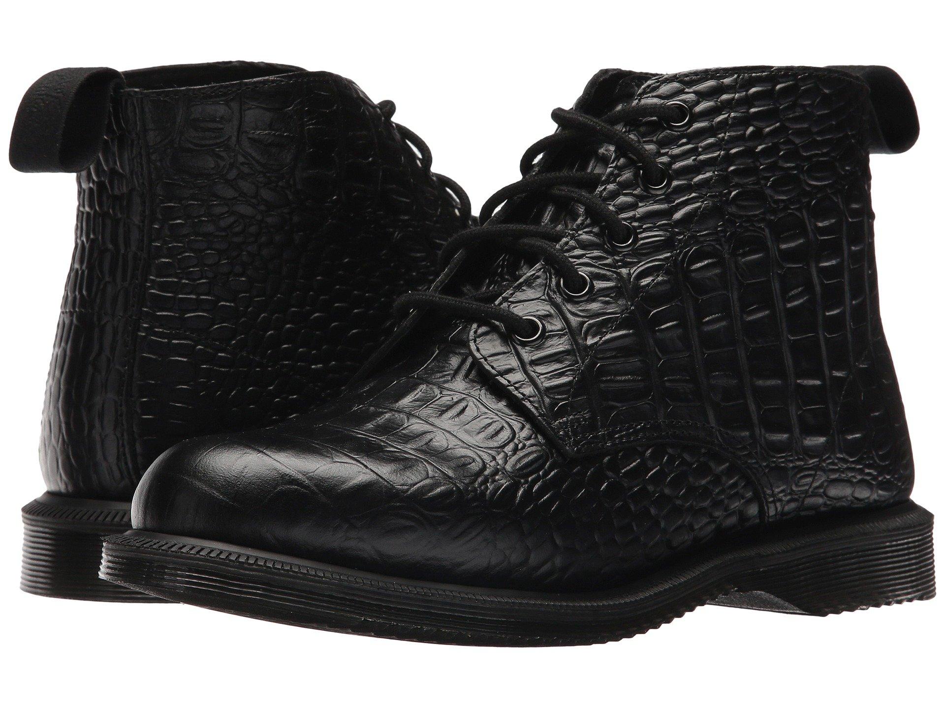 dr martens croco black