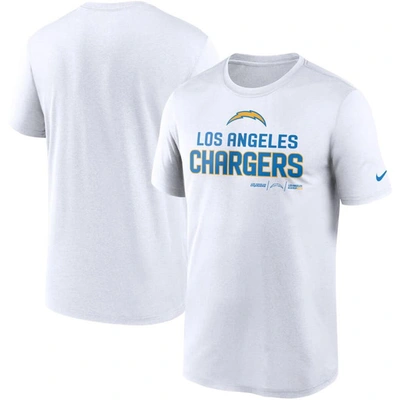 Nike White Los Angeles Chargers Legend Community Performance T-shirt