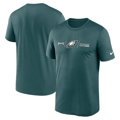 Nike Midnight Green Philadelphia Eagles Horizontal Lockup Legend T-shirt