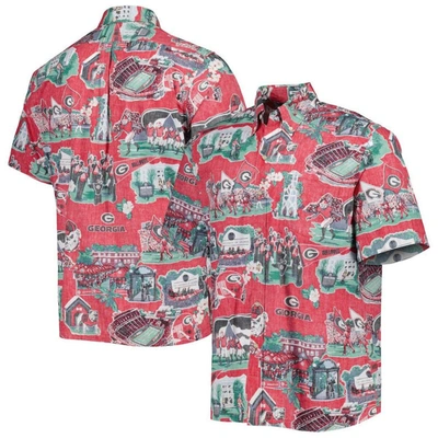Reyn Spooner Red Georgia Bulldogs Scenic Button-down Shirt