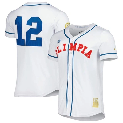 Umbro White Club Deportivo Olimpia Baseball Jersey