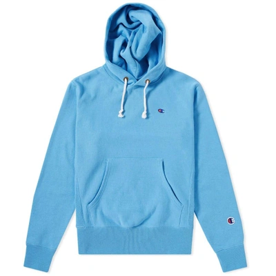 Champion Reverse Weave Classic Pullover Hoody In Blue