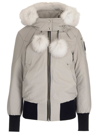 Moose Knuckles Debbie Bomber Jacket Wintercoat In White