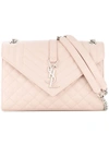 Saint Laurent Medium Envelope Shoulder Bag In Pink
