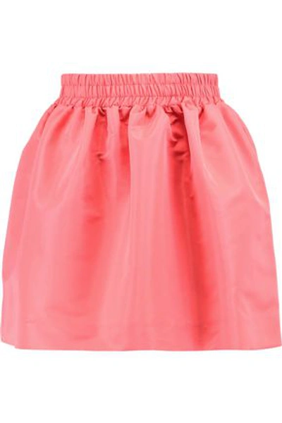 Red Valentino Woman Gathered Satin-faille Mini Skirt Baby Pink