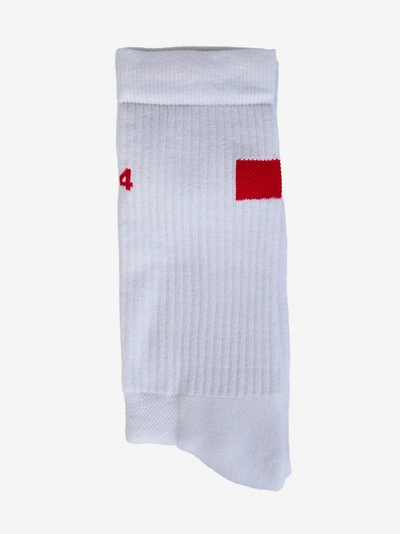 Fourtwofour On Fairfax Socks In White