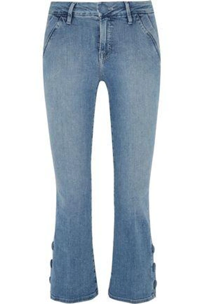 By Frame Woman Le Crop Mini Mid-rise Bootcut Jeans Mid Denim