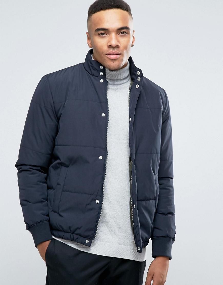 New Look Quilted Jacket In Navy - Navy | ModeSens
