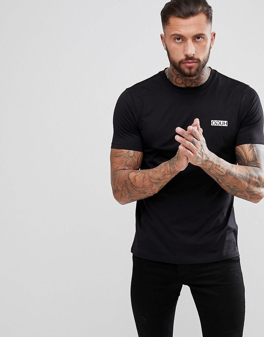 hugo reverse logo t shirt
