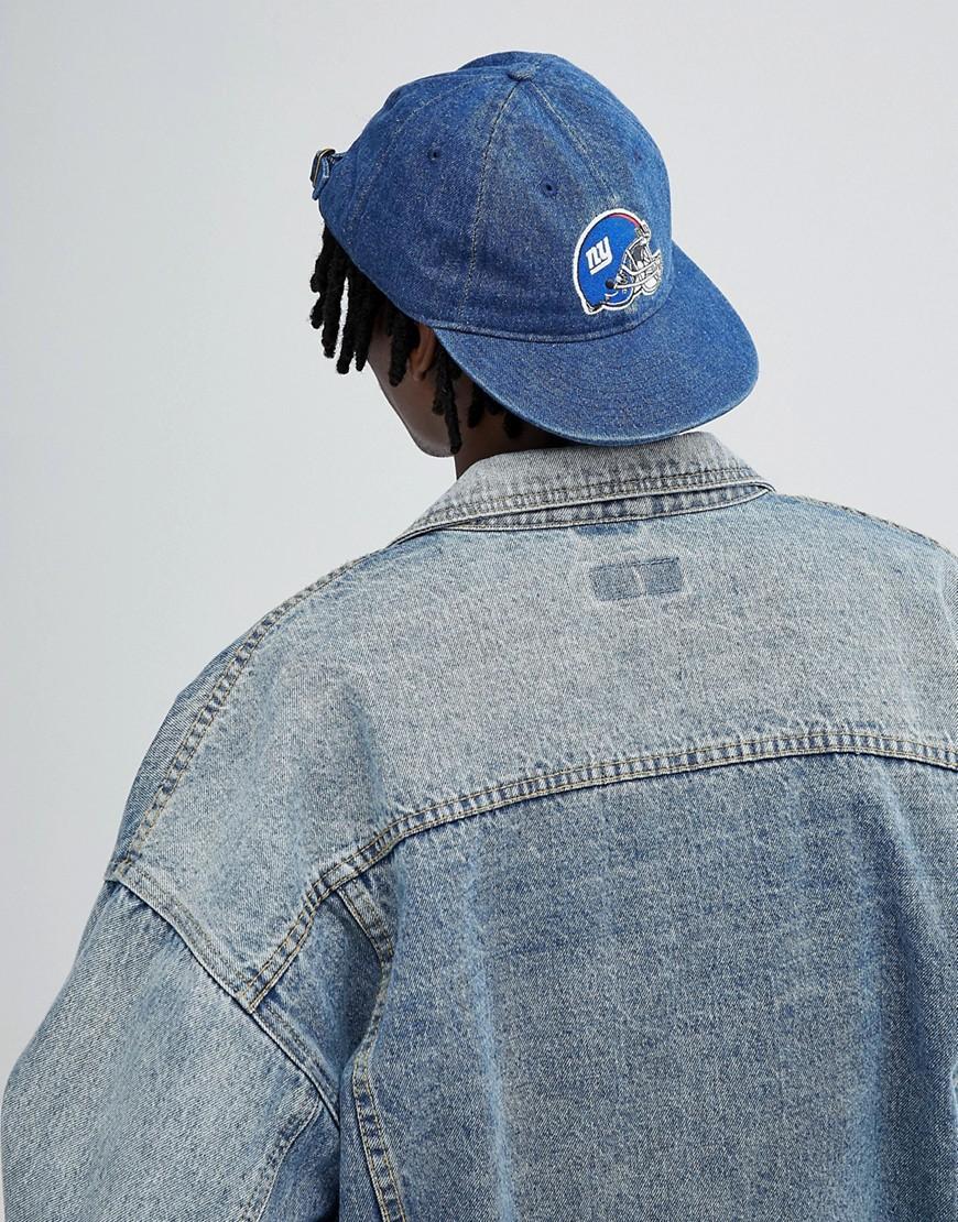 New Era 9fifty Snapback Cap Ny Giants In Denim Navy Modesens