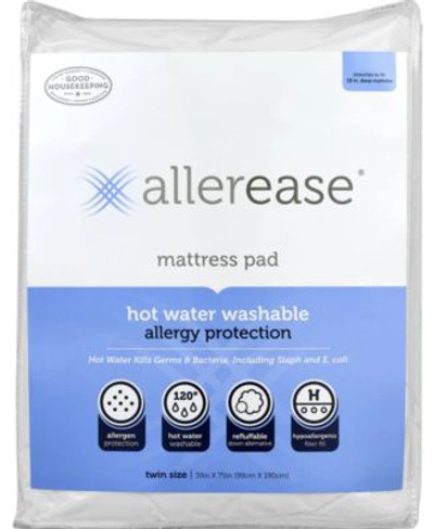 Allerease Hot Water Wash Deep Pocket Mattress Pads In White