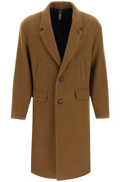 Hevo Wool Blend 'noci' Coat In Brown