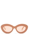 Le Specs Fluxus Sunglasses In Matte Ginger In Pink