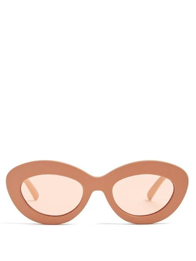 Le Specs Fluxus Sunglasses In Matte Ginger In Pink