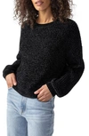 Sanctuary Under The Stars Chenille Sweater In Black