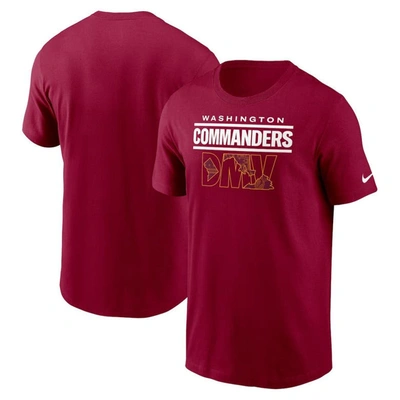 Nike Burgundy Washington Commanders Local Essential T-shirt