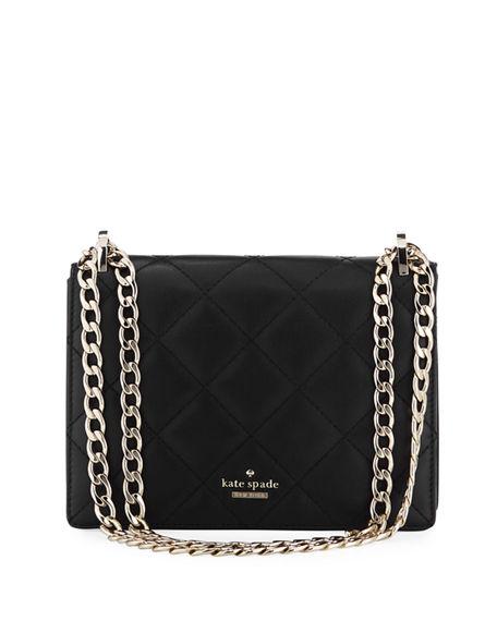 Kate Spade Emerson Place Marci Quilted Crossbody Bag In Black | ModeSens