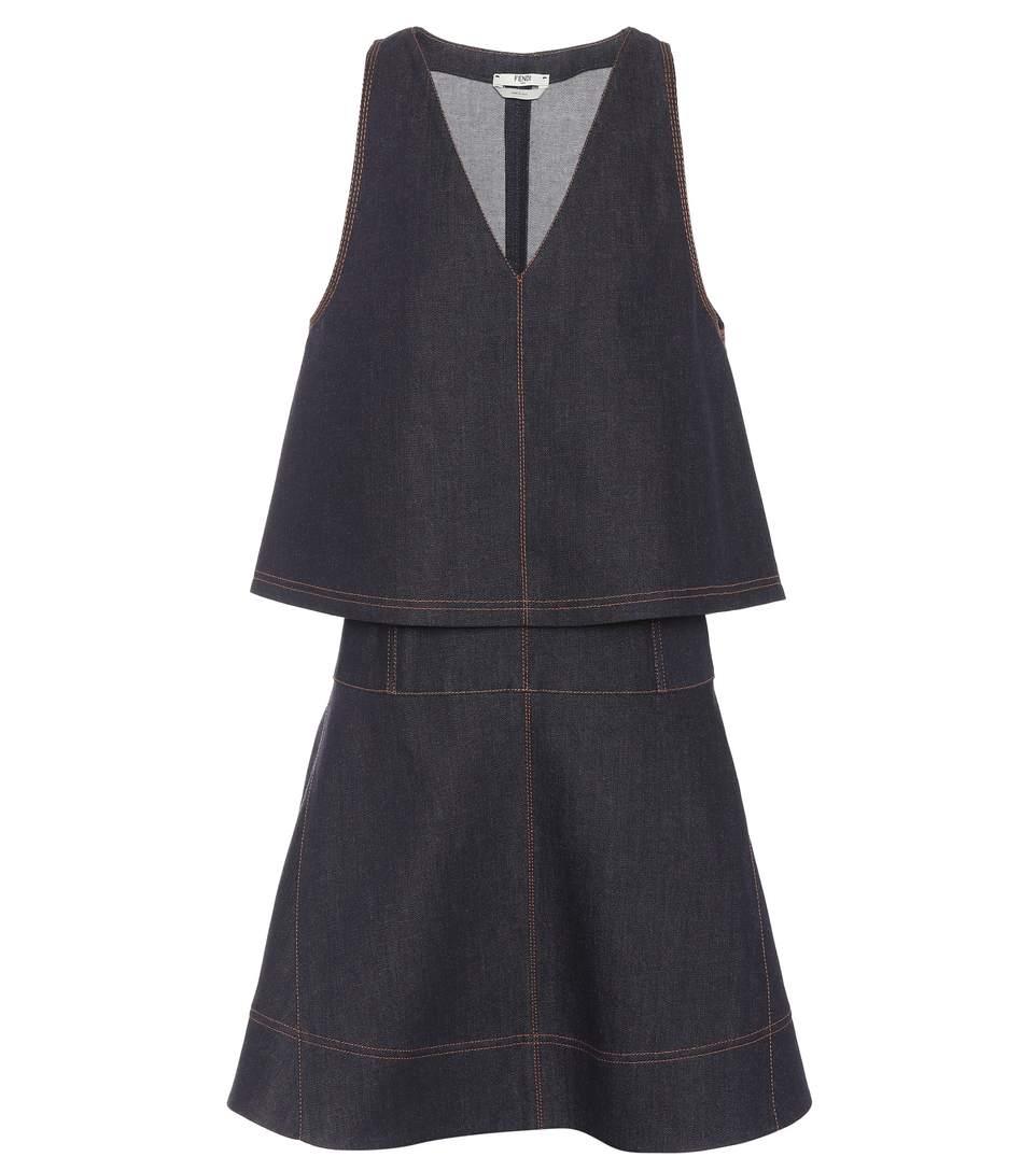 fendi denim dress
