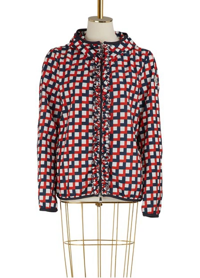 Moncler Vivre Patterned Hooded Jacket In Multicolor