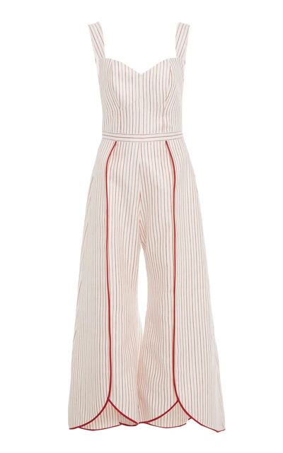 Alexis Edaline Cropped Jumpsuit In Red