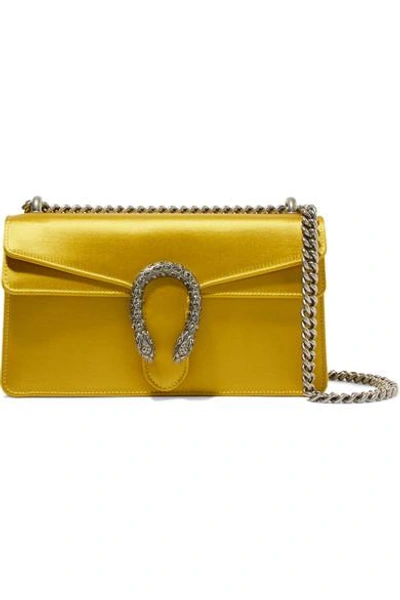 Gucci Dionysus Satin Shoulder Bag In Gold