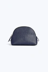 Marc Jacobs Logo Shopper Small Dome Cosmetic In Midnight Blue