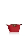 Longchamp Le Pliage Coin Case In Pinky/gold