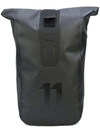 11 By Boris Bidjan Saberi Logo Detail Backpack In Black