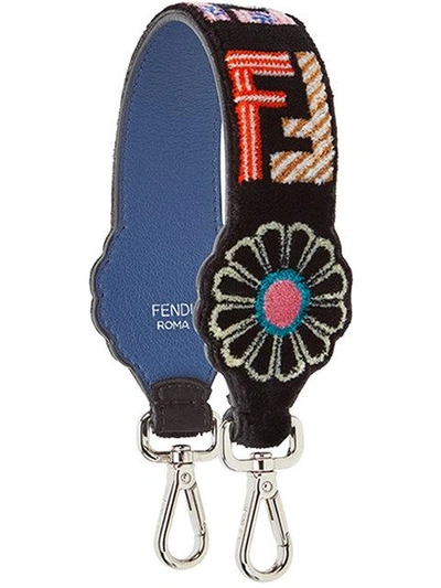 Fendi Mini Strap You Shoulder Strap In Black