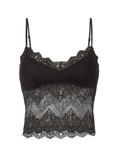 Only Hearts Lace Crop Cami In Black